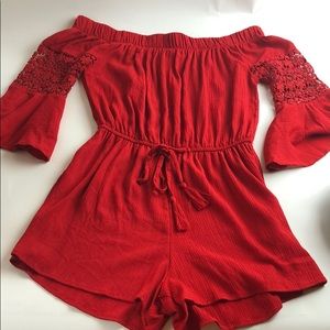 Red romper